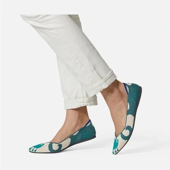 Rothy’s Moroccan Green Point Flat- NIB - Size 7.5 - Picture 10 of 11